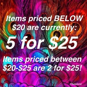 ❤️⭐️⭐️5 for $25 SALE⭐️⭐️❤️